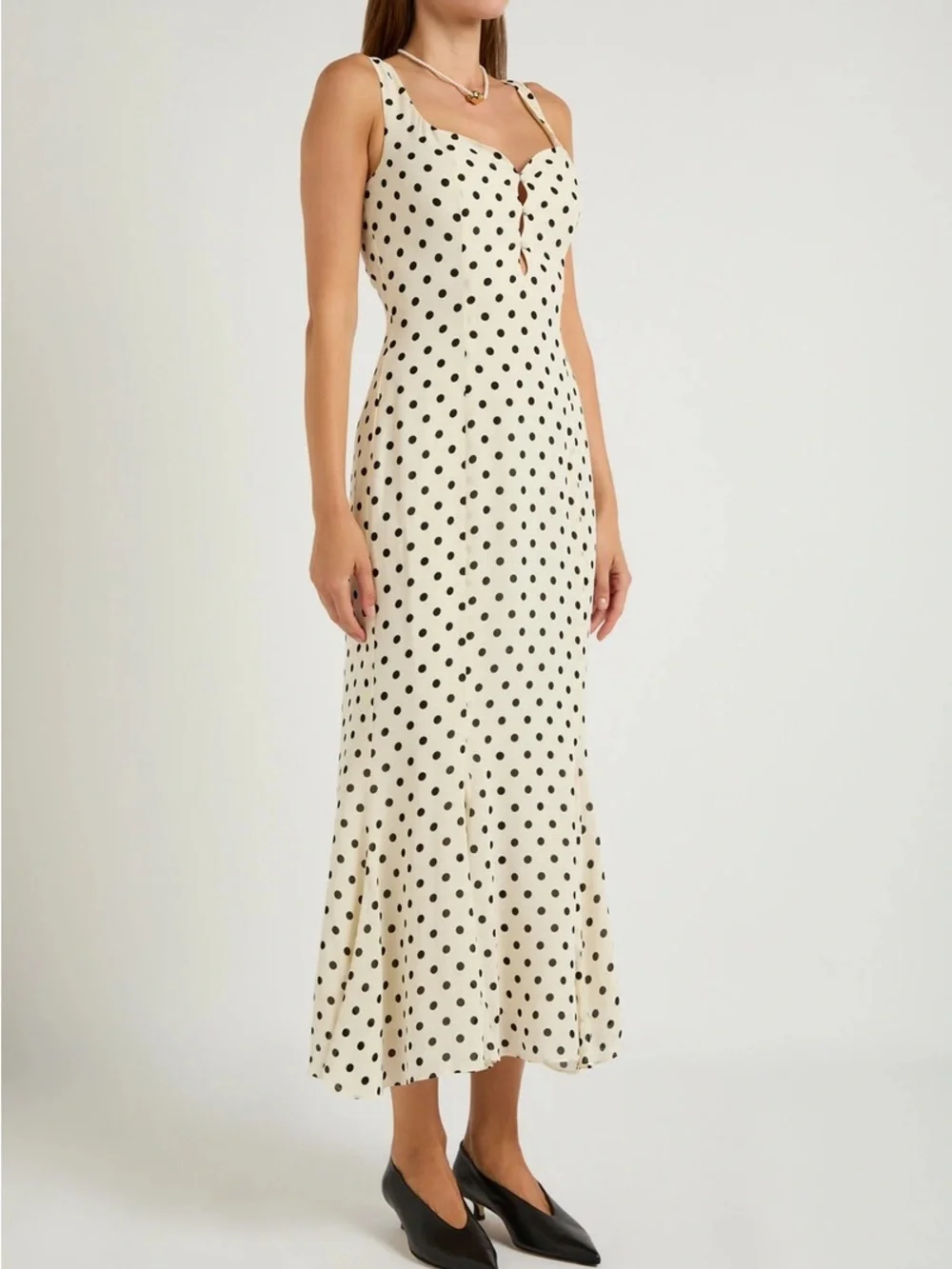 Reformation Laine Polka Dot Dress - Picture 2 of 4